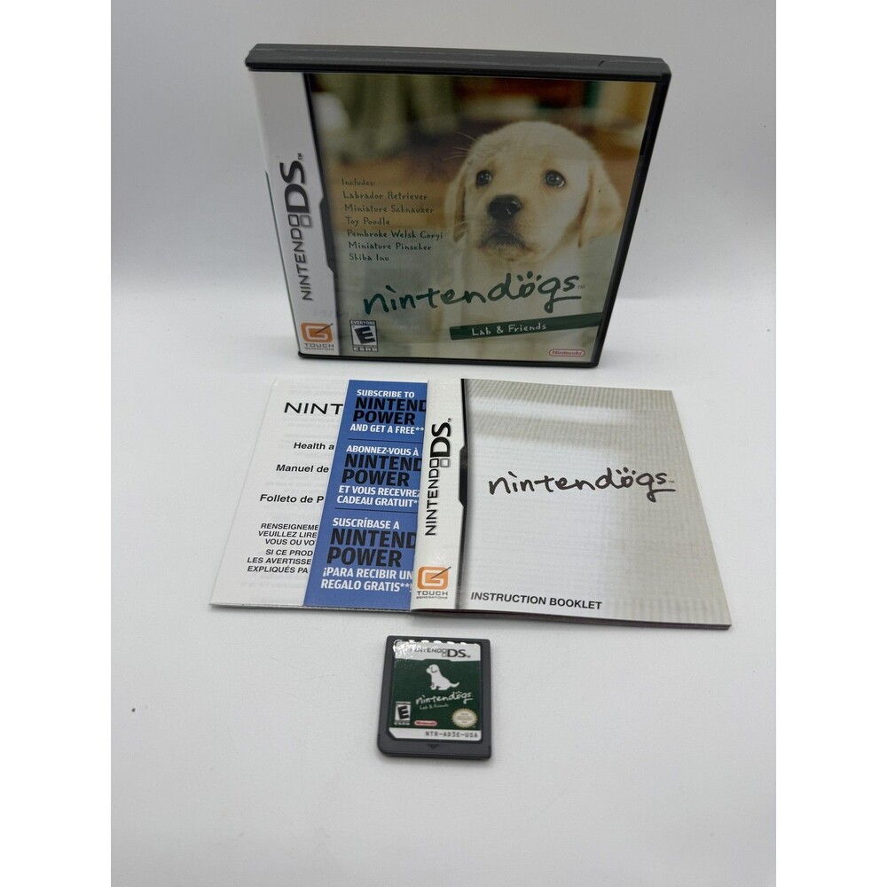 Nintendogs Lab & Friends Nintendo DS Game CIB E Everyone Pet Sim Nintendo TESTED